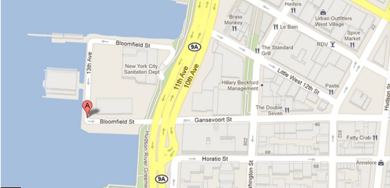 A Google Maps view of the portion of Thirteenth Avenue that remains to this day