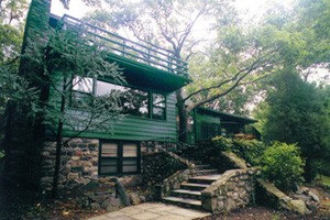 A front yard view of Aaron Copland House (present day