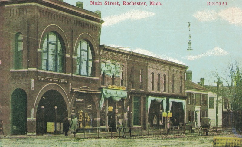 Rochester Opera House Block, west elevation, ca. 1910