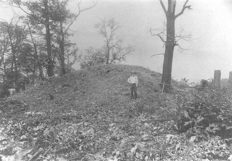 Burial mound at McKees Rocks outside Pittsburgh, which includes Adena artifacts like those that may have been present on Grant's Hill.