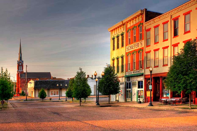 The front of Market Street 