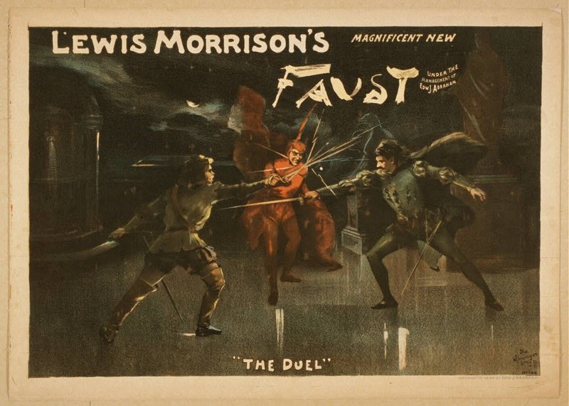 Poster for Morrison's version of Goethe's Faust (1889)