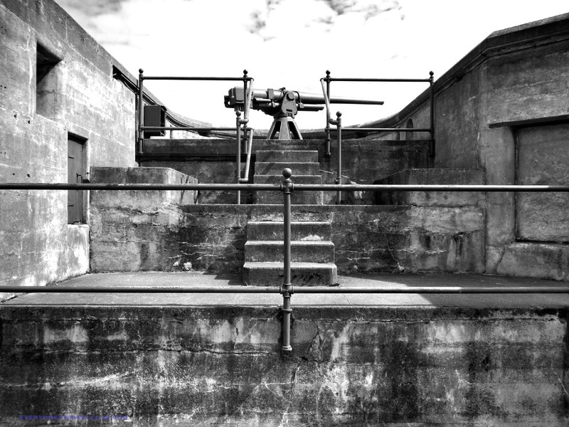 Fort Flagler battery fortifications