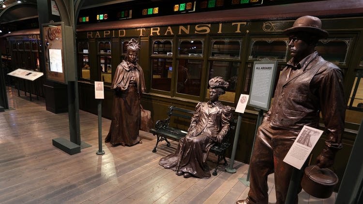 One popular item at the musuem is this passenger car, the first to be used on Chicago's "L" train system. Image obtained from the Chicago Tribune.