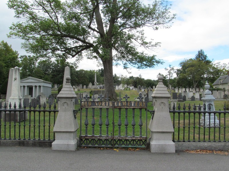Old North Cemetery (est. 1730) in Concord, NH. 