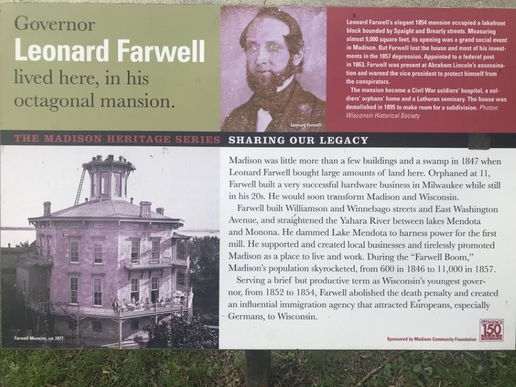 Harvey Hospital historical site sign