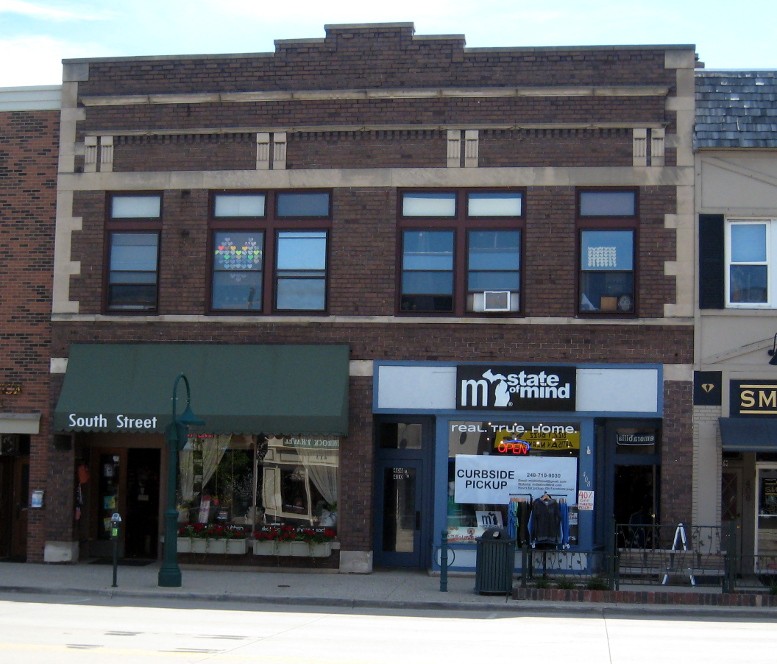 State Savings Bank Building, west elevation, 2020