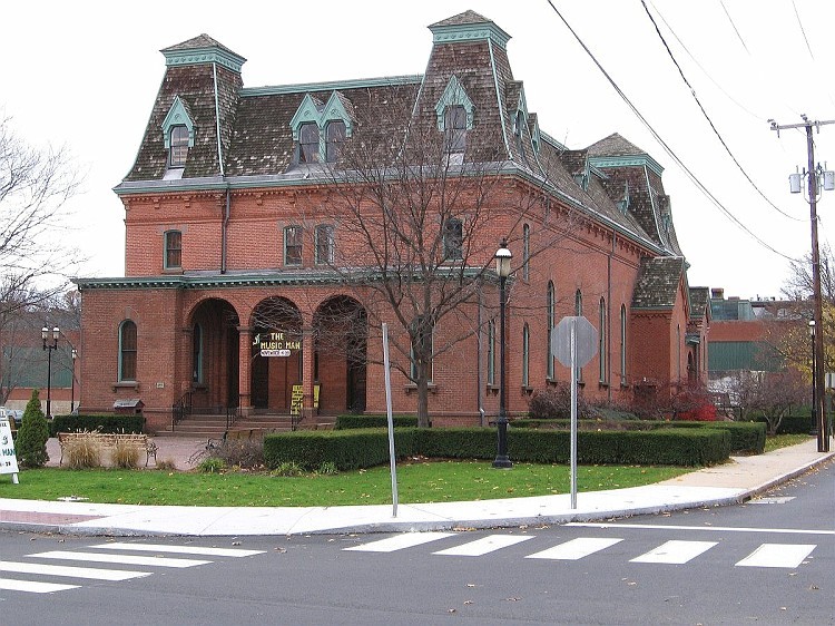 Cheney Hall, presently known as The Little Theater of Manchester at Cheney Hall.