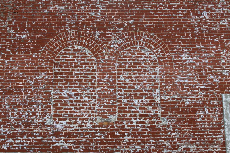 Original church windows, north side of building