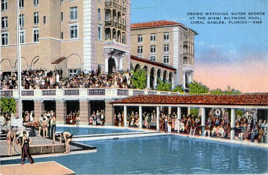 The Biltmore's hotel pool was once the largest pool in the world and remains the largest hotel pool in North America 