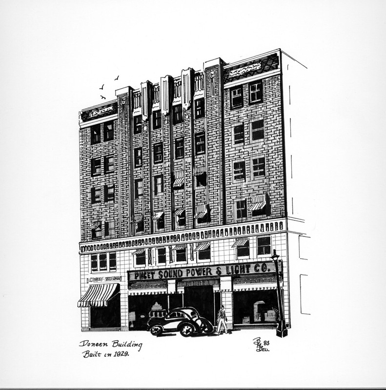 The Doneen Building by artist Betty Bell.