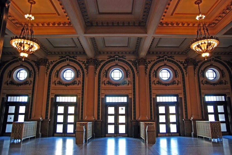 Inside the main lobby