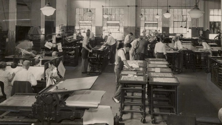 The Miami News facilities as seen in the 1940s.