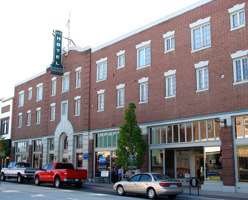 The former New Redmond Hotel building is one of the city's largest structures and has remained a vital part of the city's economy. It is now called the SCP Hotel.