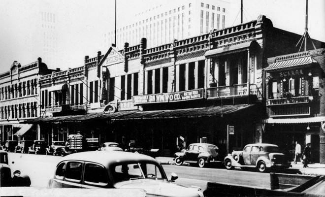 This photo shows the Garnier Building as it appeared in the early 20th century.