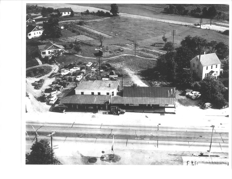 Menefee's Garage, one of a number of service stations in town. Menefee's can be found on Mildred's map.