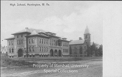 First Huntington High School, ca. 1910