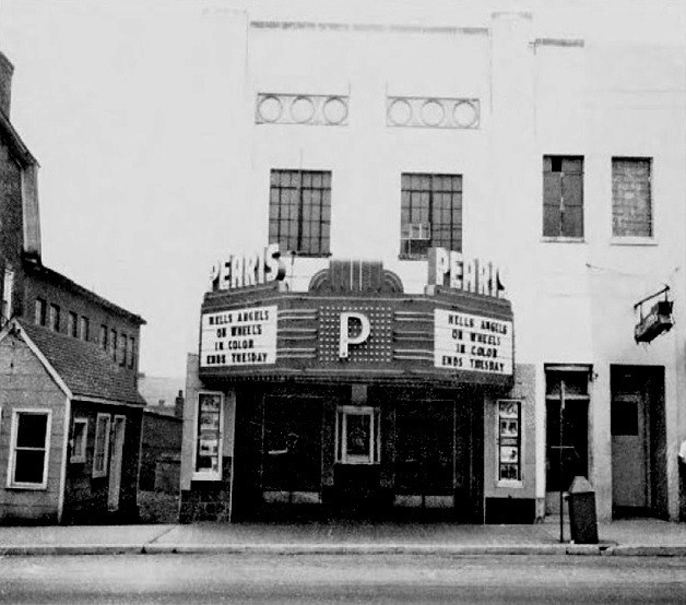 A photo of the Pearis Theater, presumably taken in the late 60s.