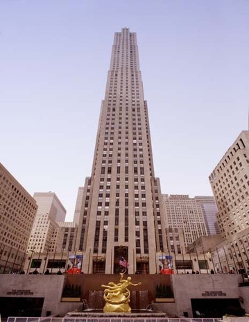 The GE Building is one of six landmark buildings in the 19-building complex