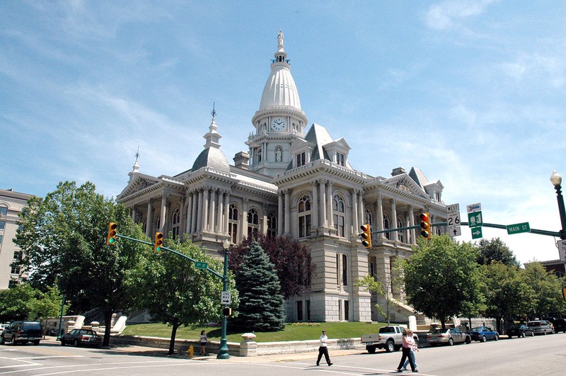 The Tippecanoe County Courthouse was built in 1884.