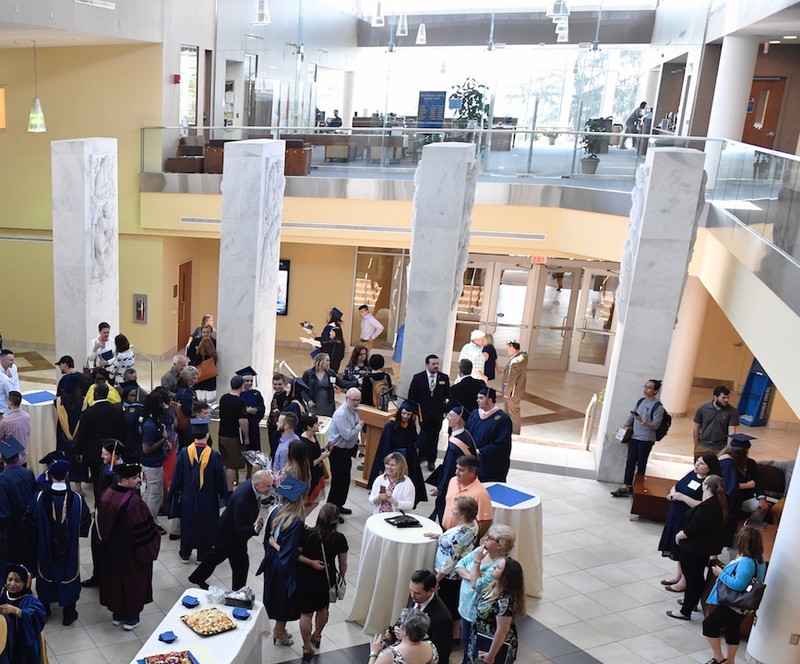 The Pylons today, located indoors at the WVU School of Medicine.