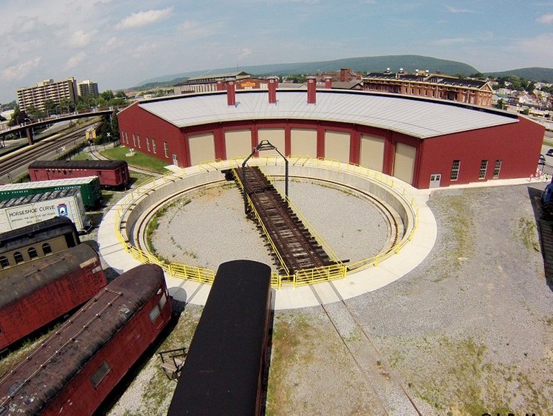 The museum's Harry Bennett Memorial Roundhouse. 