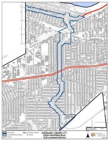 Clifton & West Boulevard Historic District current boundaries