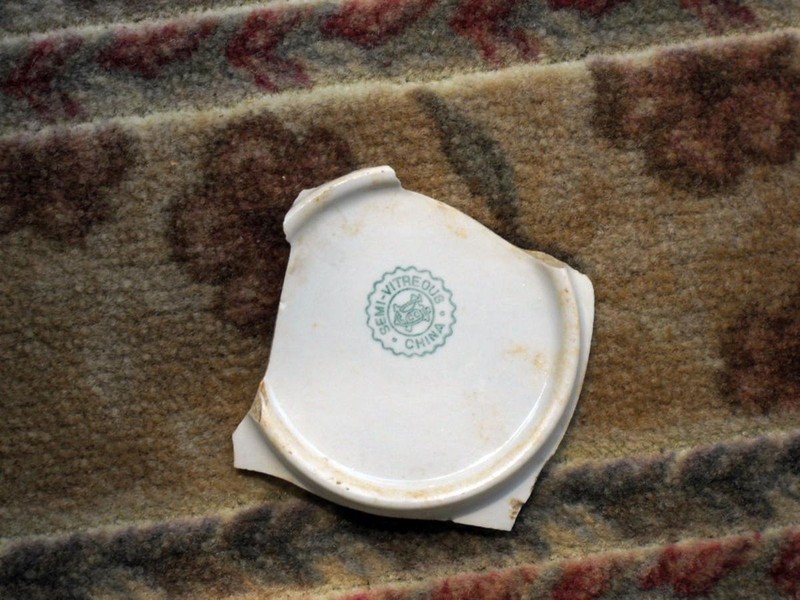 Part of a Wyllie bowl found during a a road-widening project in 2012