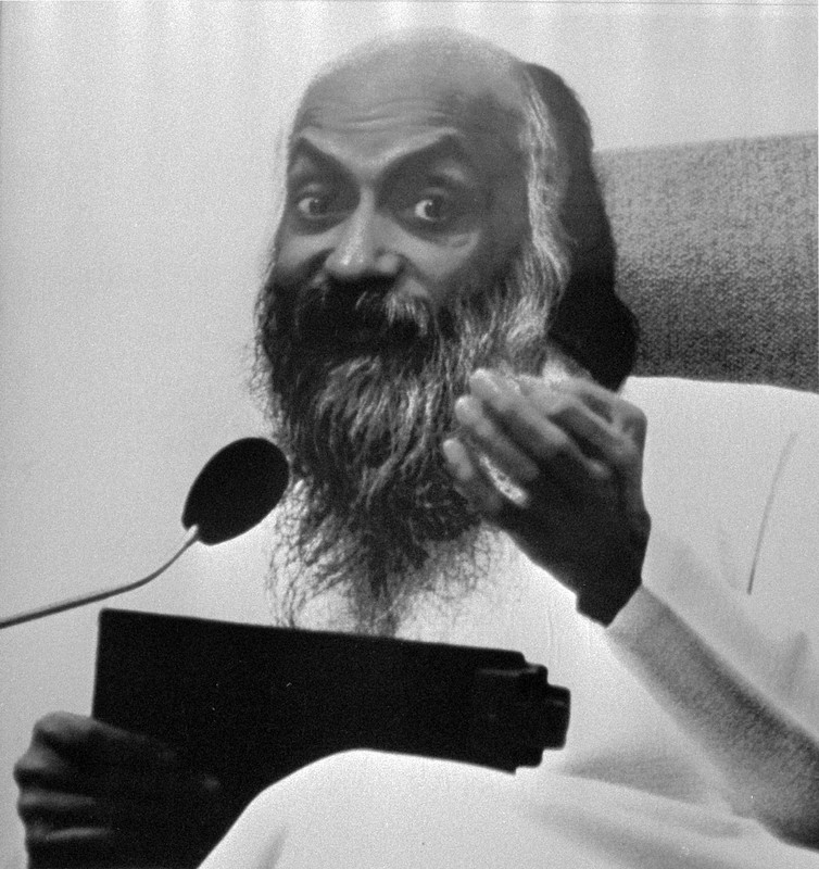 Bhagwan Shree Rajneesh, Osho. The leader of the Rajneeshee cult.