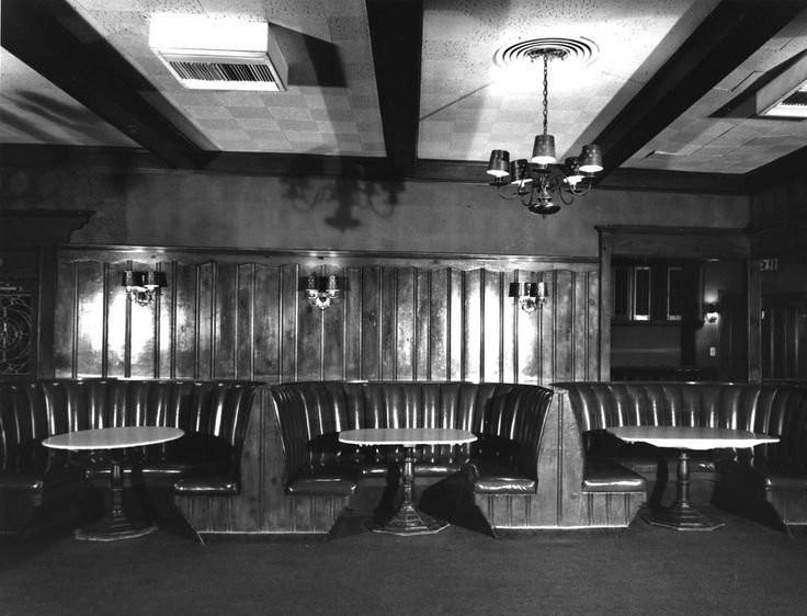 The interior of Chasen's, designed by Paul R. Williams