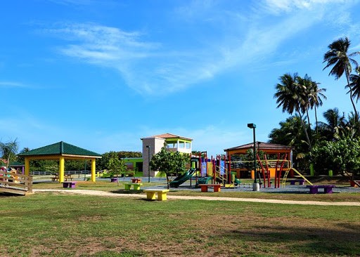 The playground and gazebo area is excellent for activities like children's birthdays or family activities.