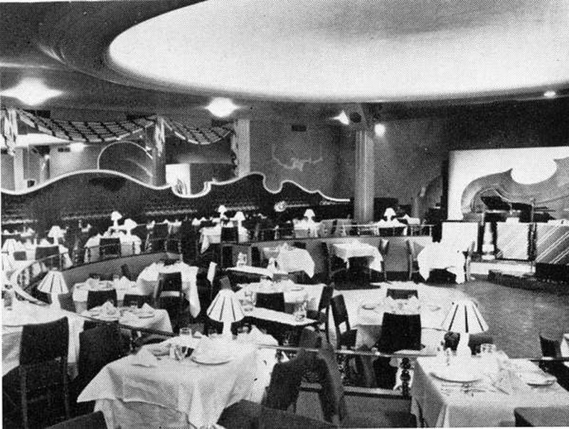 Historic photo of big band music and dancing at the Hotel Statler in Cleveland