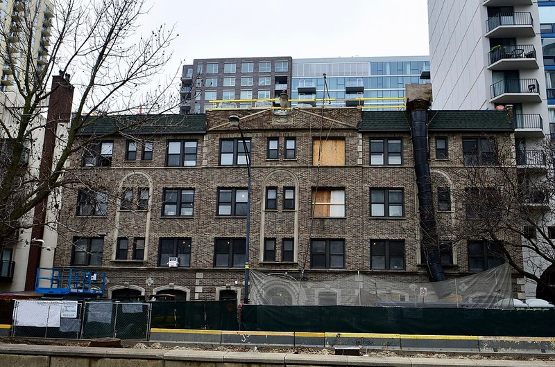 The Marshall Hotel is undergoing a renovation -- will soon offer 90 affordable apartments. Picture taken in 2018.