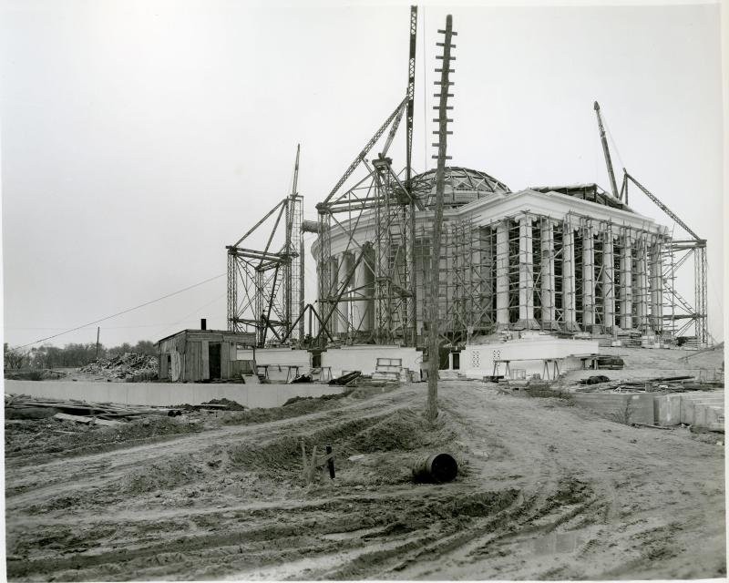 The Jefferson Memorial under construction in 1940. Photo courtesy of the National Park Service. 