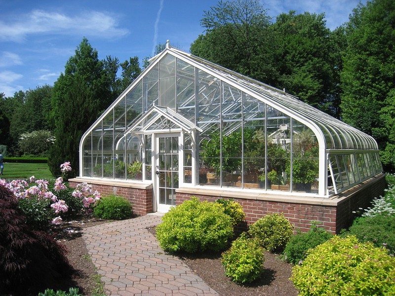 One of the historic, yet still-working, greenhouses.
