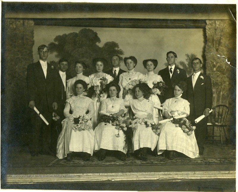 Photo credit located in citations. A class of students at Kingwood Academy ca. 1900.