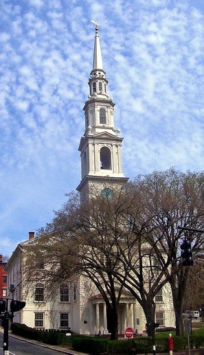 First Baptist Church in America, as pictured in 2008.