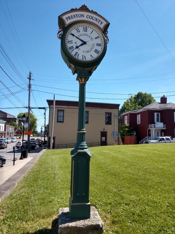 Clock located along Price Street (East Side)