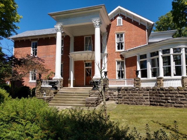 West side of house (view from west to east)