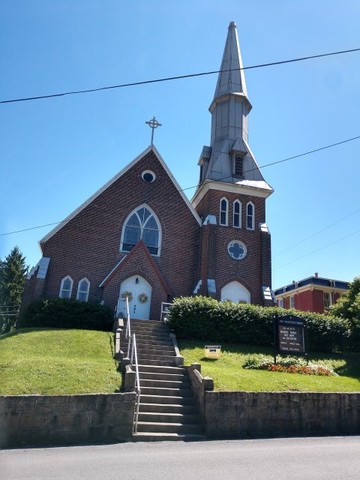 Far front view from High Street (view from north to south)