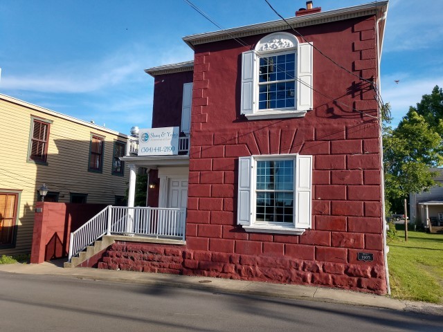 Front view from Court Street (view from north to south)