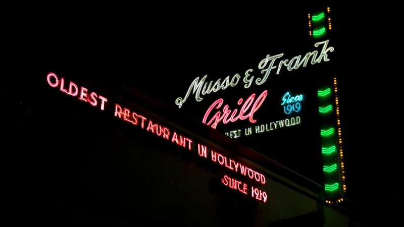 Musso and Frank Grill on Hollywood Blvd.