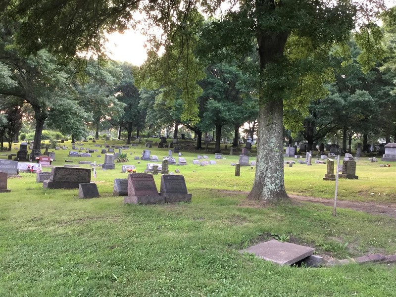 Mount Rose Cemetery, looking west.