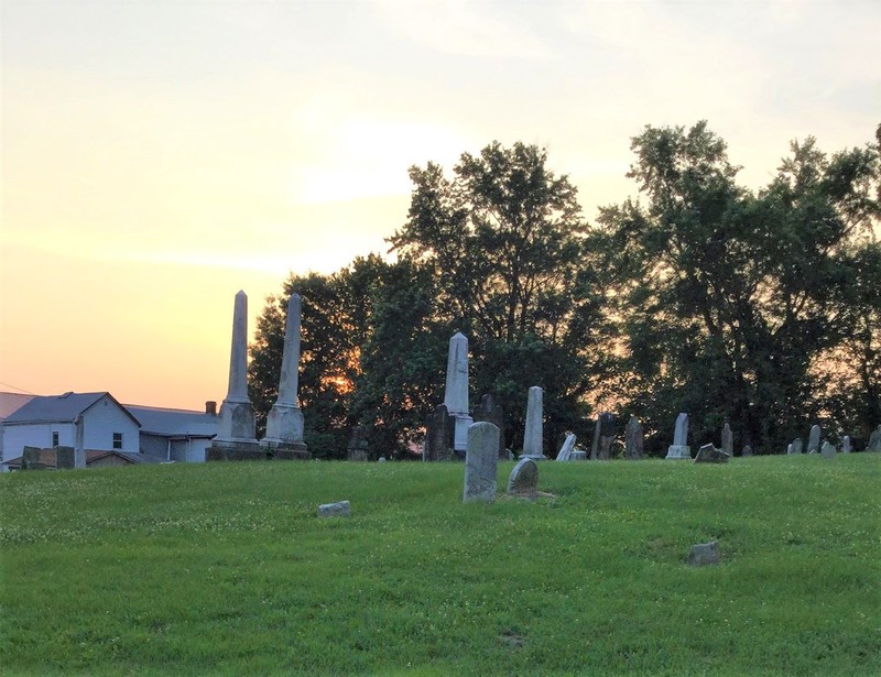 First Street Cemetery taken from First Street looking west.