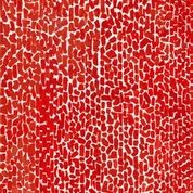 Alma Thomas, Red Rose Cantata, 1973. Red and white geometric abstraction