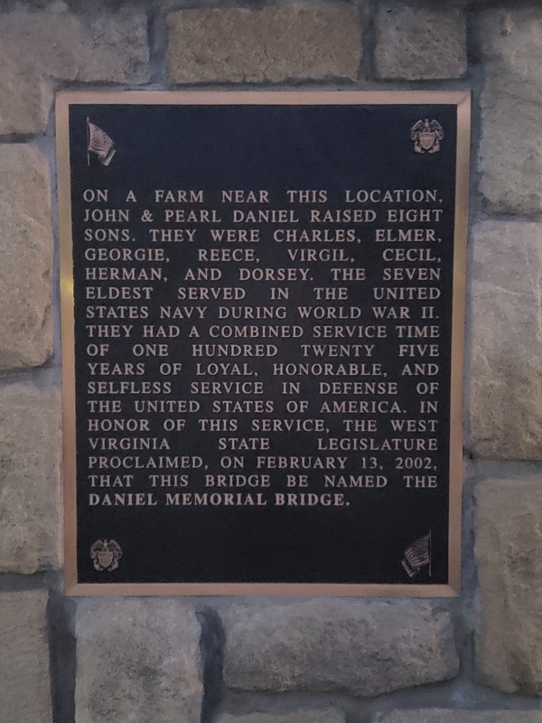 Daniel Memorial Bridge Monument