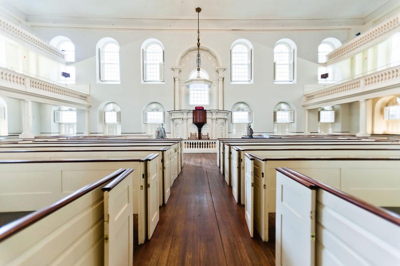 Interior of the Old South Meeting House