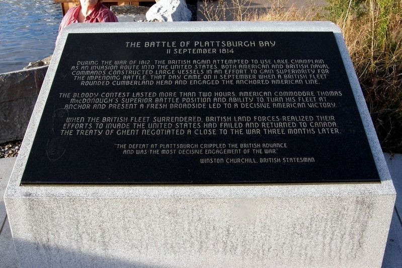 A series of interpretive plaques summarize the battle. 