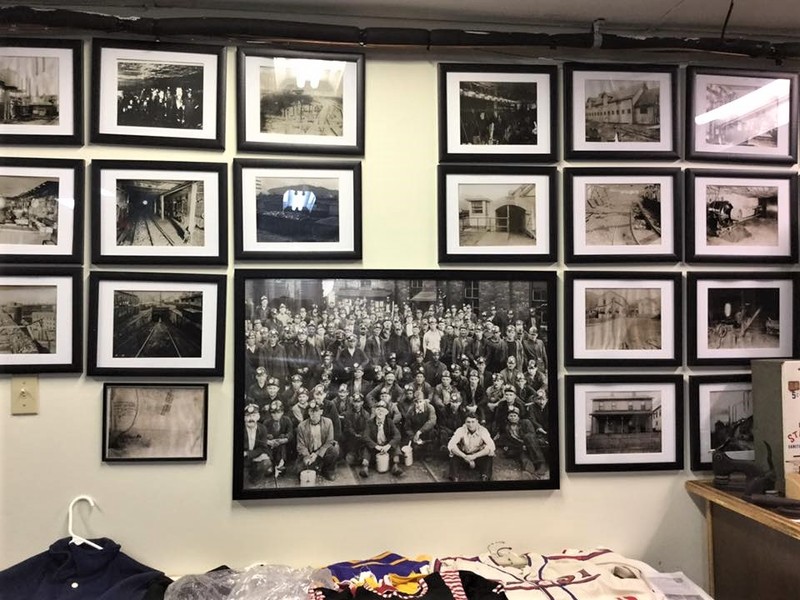 Old photographs from around Marshall County that once hung in Young's Cafeteria are now displayed at the museum.