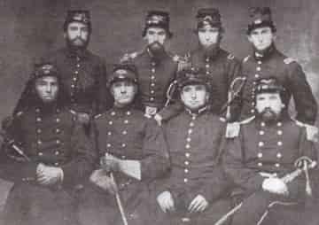 Maj. Samual, Hays in the far bottom right. 16th Illinois Infantry mustered in on May 24, 1861.